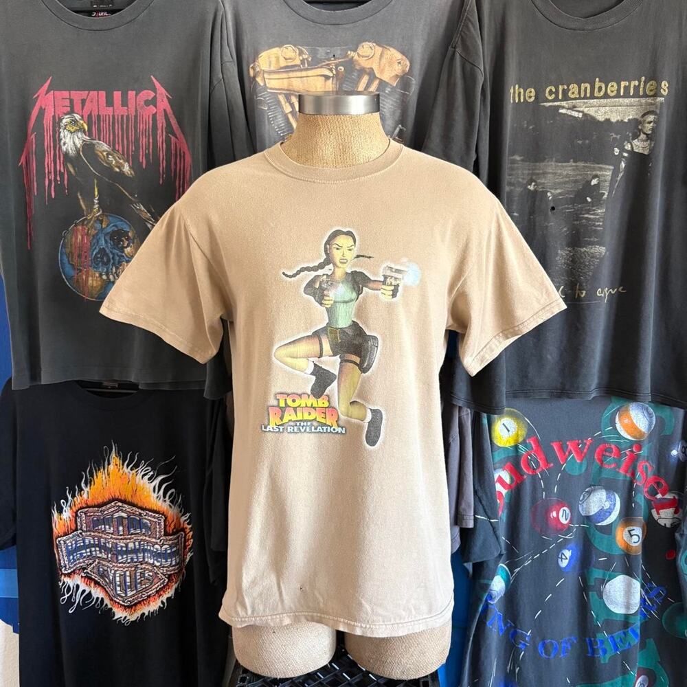 Vintage 1990s Tomb Raider The Last Revelation Video game Promo T-shirt